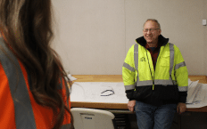 IES team member on-site representing mission critical careers in electrical engineering and data center solutions.